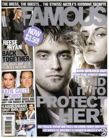 FAMOUS (Au) magazine side cover 8 March 2010
