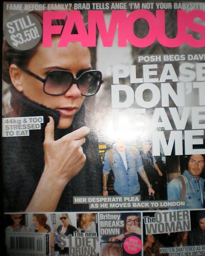 FAMOUS (Au) magazine side cover 19 April 2010