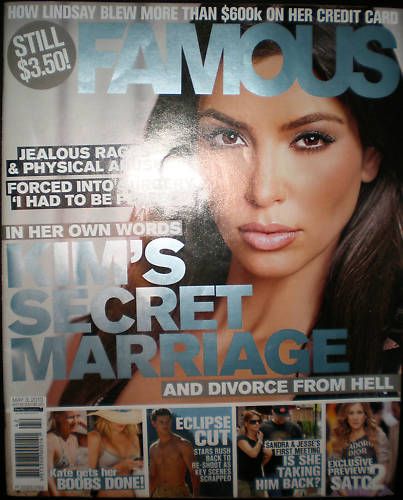 FAMOUS (Au) magazine side cover 3 May 2010
