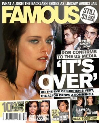 FAMOUS (Au) magazine side cover 7 June 2010