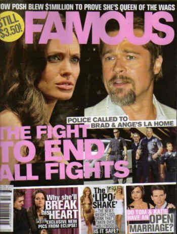 FAMOUS (Au) magazine side cover 28 June 2010