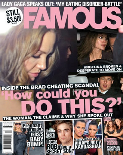 FAMOUS (Au) magazine side cover 13 September 2010