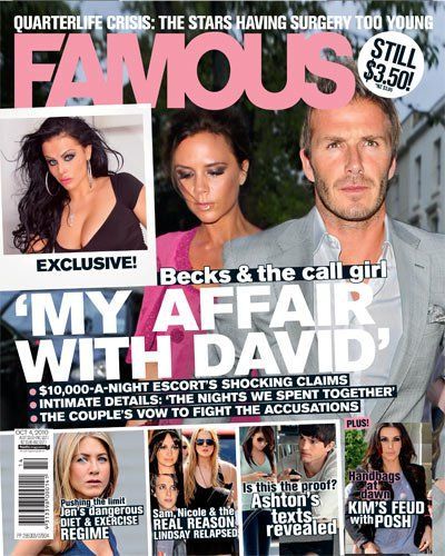 FAMOUS (Au) magazine side cover 4 October 2010