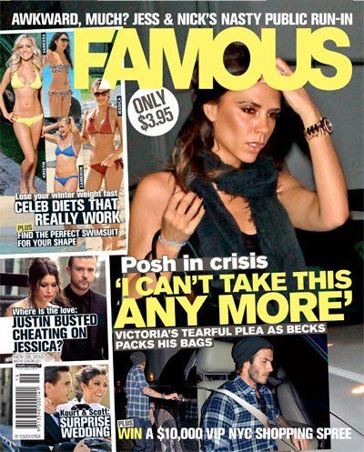 FAMOUS (Au) magazine side cover 31 October 2010