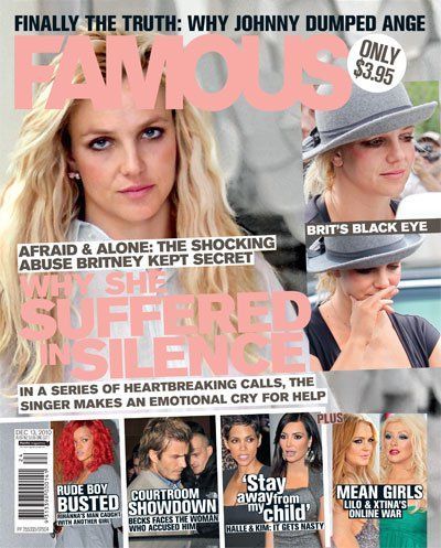 FAMOUS (Au) magazine side cover 5 December 2010