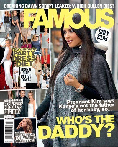FAMOUS (Au) magazine side cover 12 December 2010