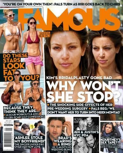 FAMOUS (Au) magazine side cover 4 July 2010
