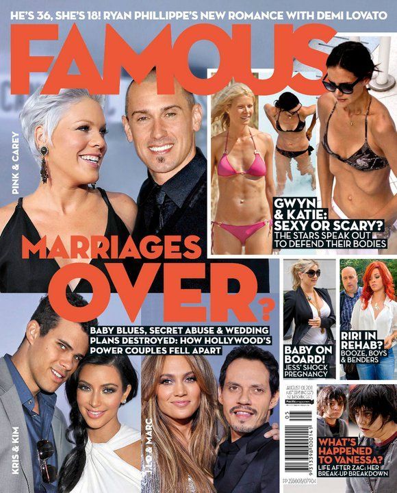 FAMOUS (Au) magazine side cover 1 August 2010
