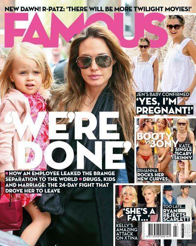 FAMOUS (Au) magazine side cover 15 August 2010
