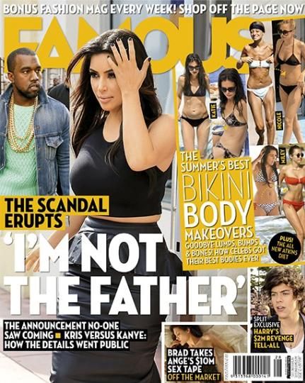 FAMOUS (Au) magazine side cover 21 January 2013