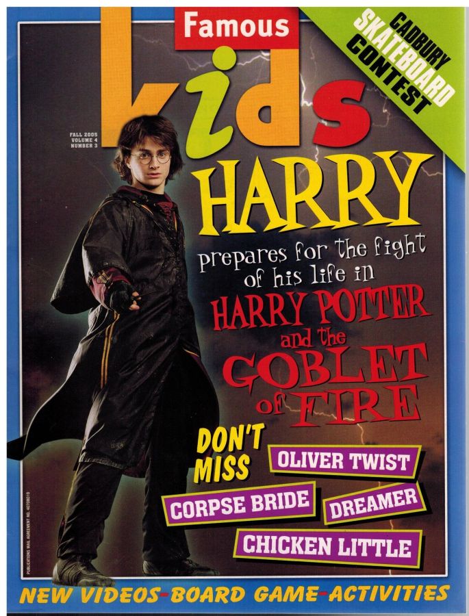 FAMOUS KIDS magazine side cover Fall 2005