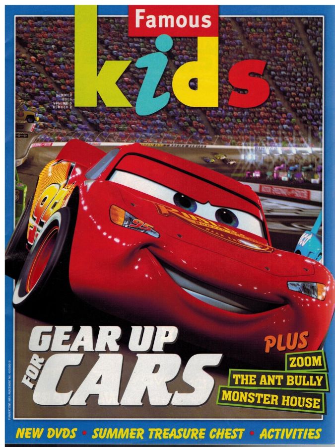 FAMOUS KIDS magazine side cover Summer 2006