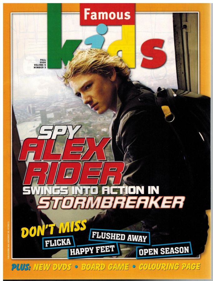 FAMOUS KIDS magazine side cover Fall 2006