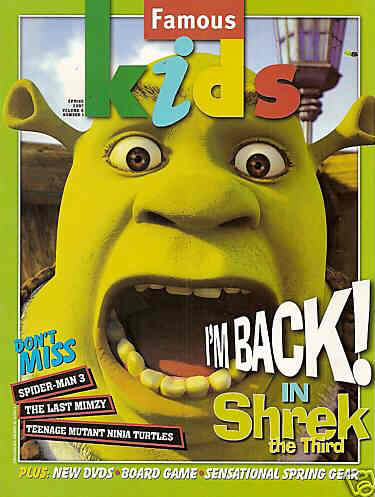 FAMOUS KIDS magazine side cover May 2007