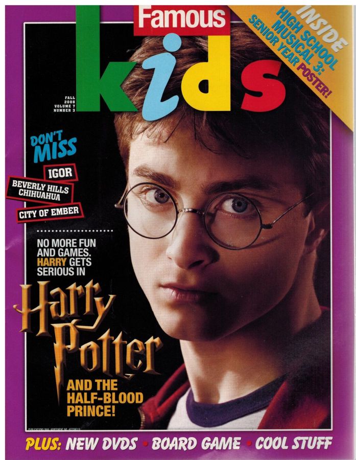 FAMOUS KIDS magazine side cover Fall 2008