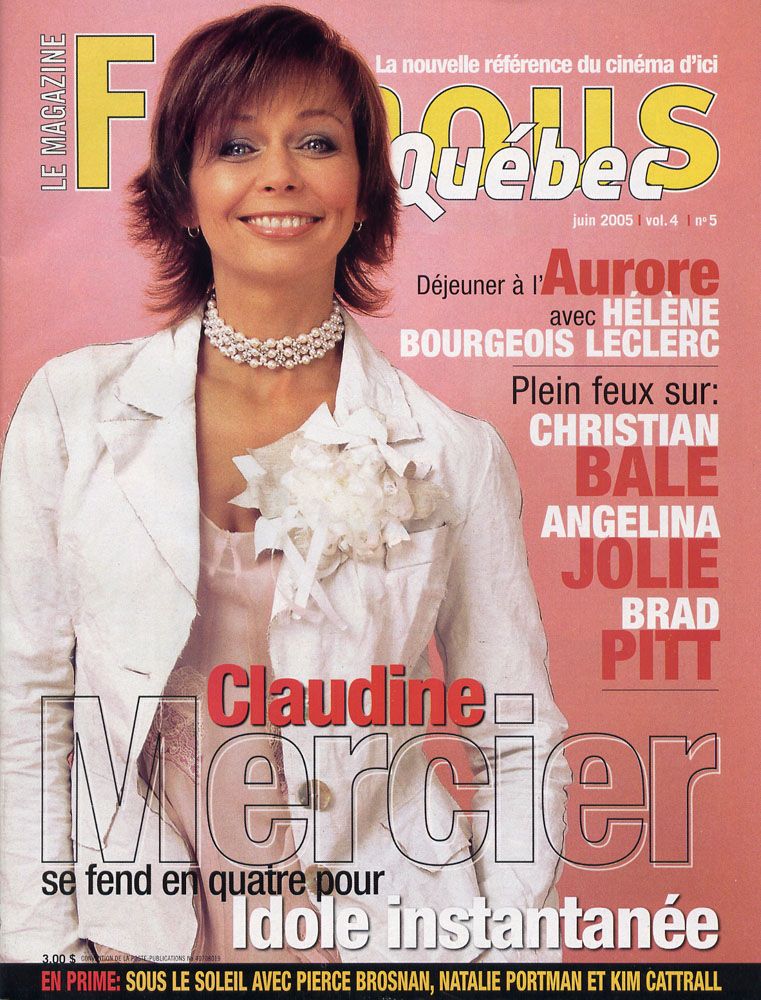 FAMOUS QUEBEC magazine side cover June 2005