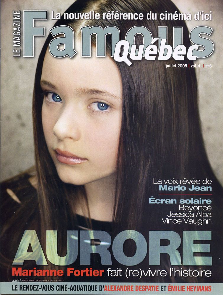 FAMOUS QUEBEC magazine side cover July 2005