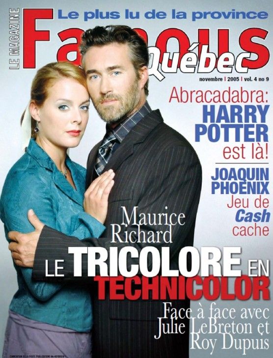 FAMOUS QUEBEC magazine side cover November 2005
