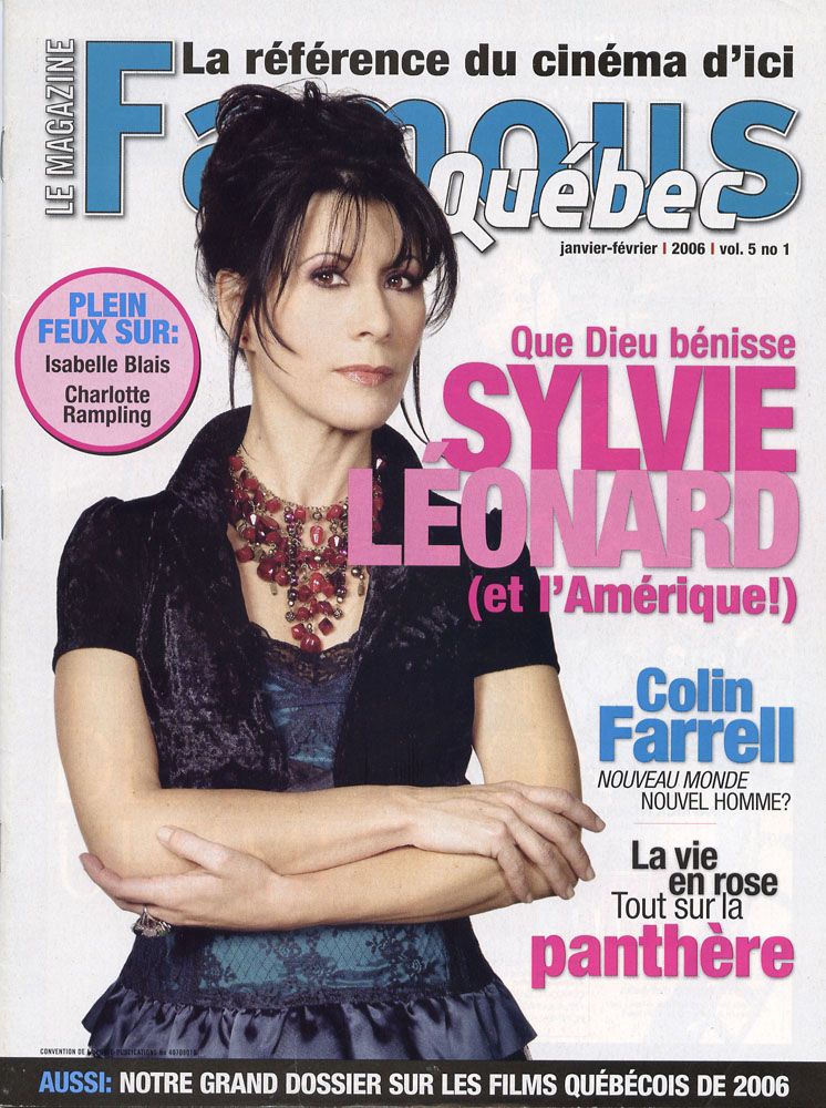 FAMOUS QUEBEC magazine side cover January/February 2006