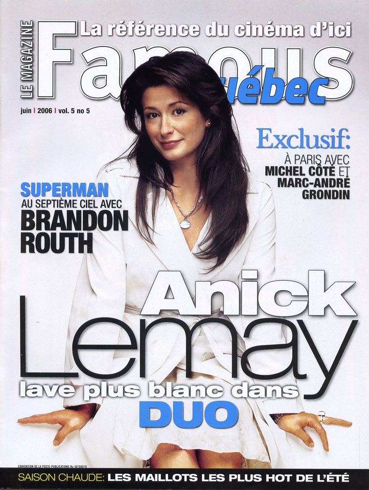 FAMOUS QUEBEC magazine side cover June 2006