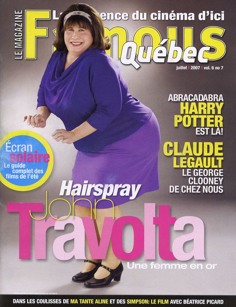 FAMOUS QUEBEC magazine side cover July 2007