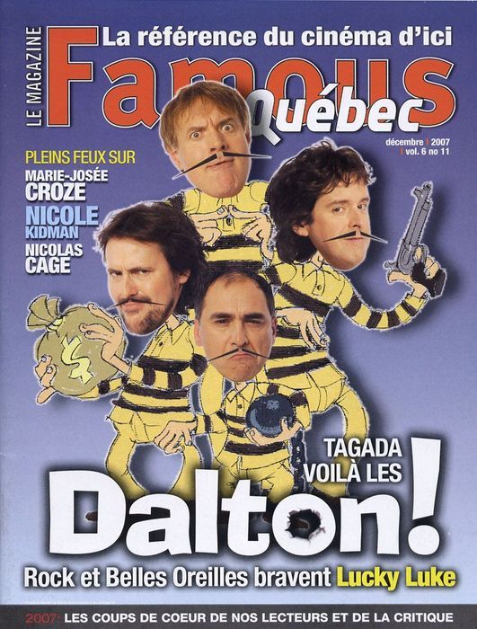 FAMOUS QUEBEC magazine side cover December 2007