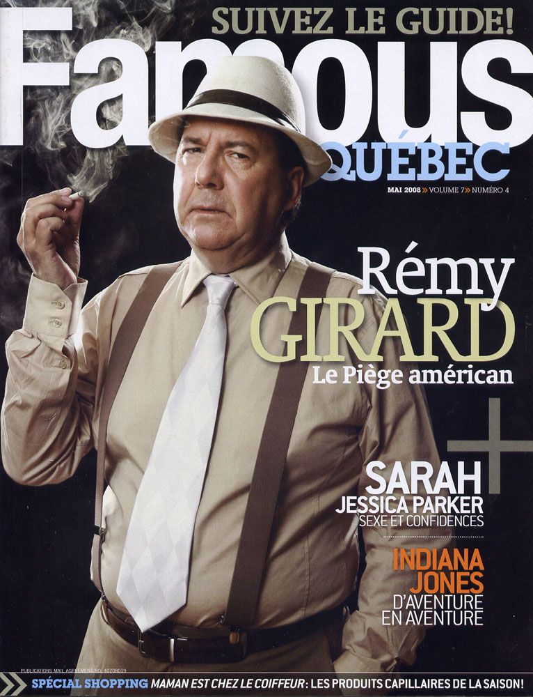 FAMOUS QUEBEC magazine side cover May 2008
