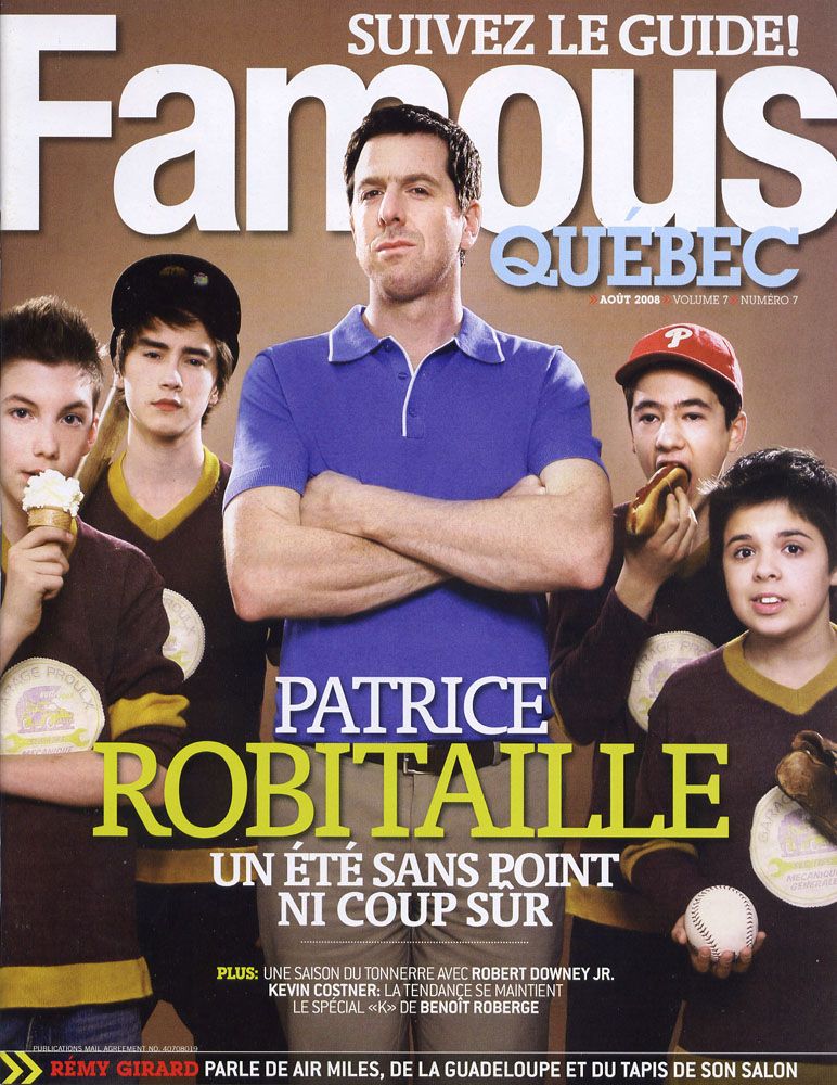FAMOUS QUEBEC magazine side cover August 2008