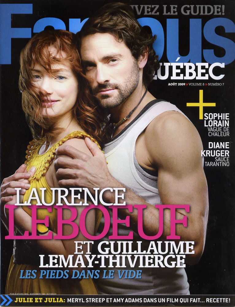 FAMOUS QUEBEC magazine side cover August 2009