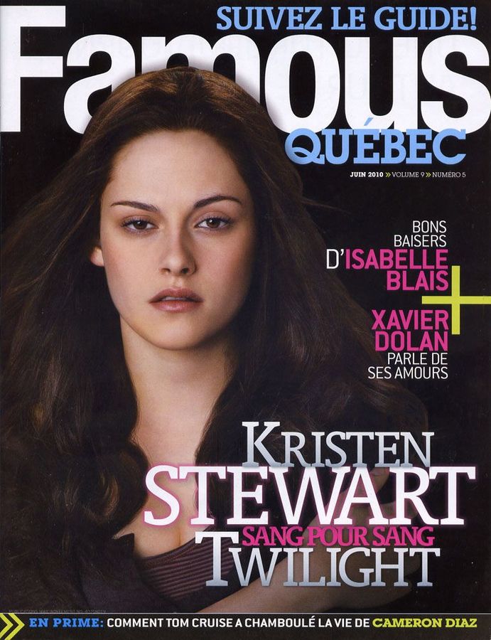 FAMOUS QUEBEC magazine side cover June 2010