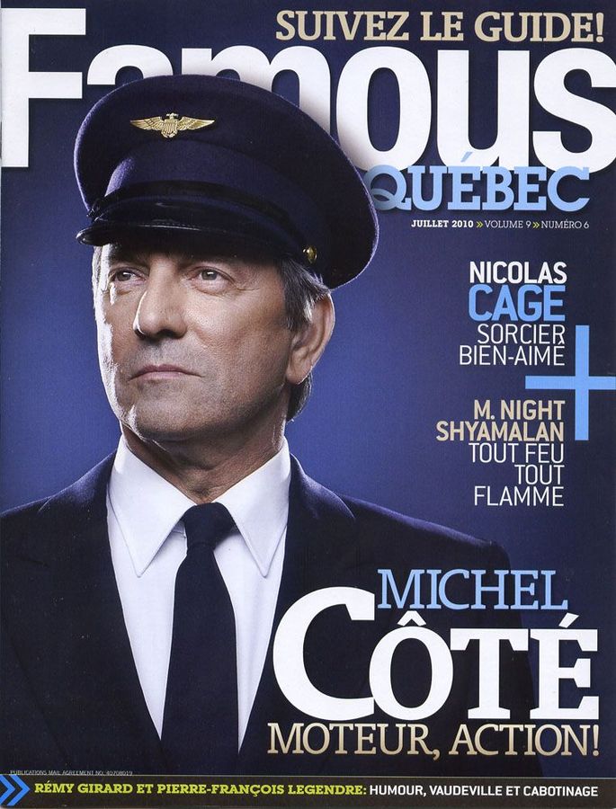 FAMOUS QUEBEC magazine side cover July 2010