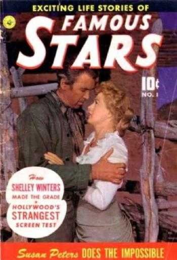 FAMOUS STARS magazine side cover Issue 1 December 1950