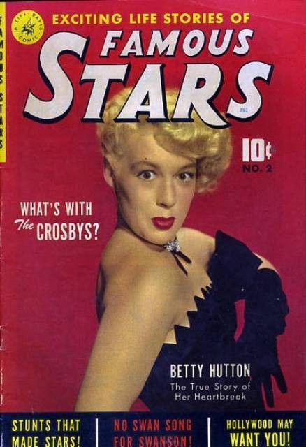 FAMOUS STARS magazine side cover Issue 2 January 1951