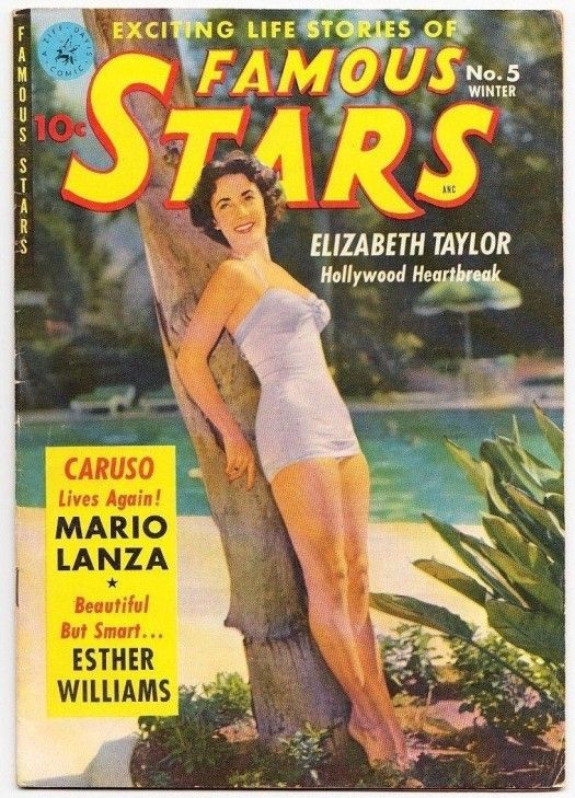 FAMOUS STARS magazine side cover Issue 5 Winter 1951