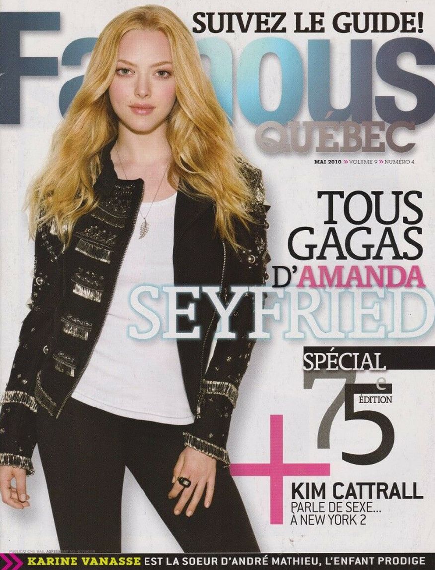 FAMOUS QUEBEC magazine side cover  Vol 9 No  4  May 2010