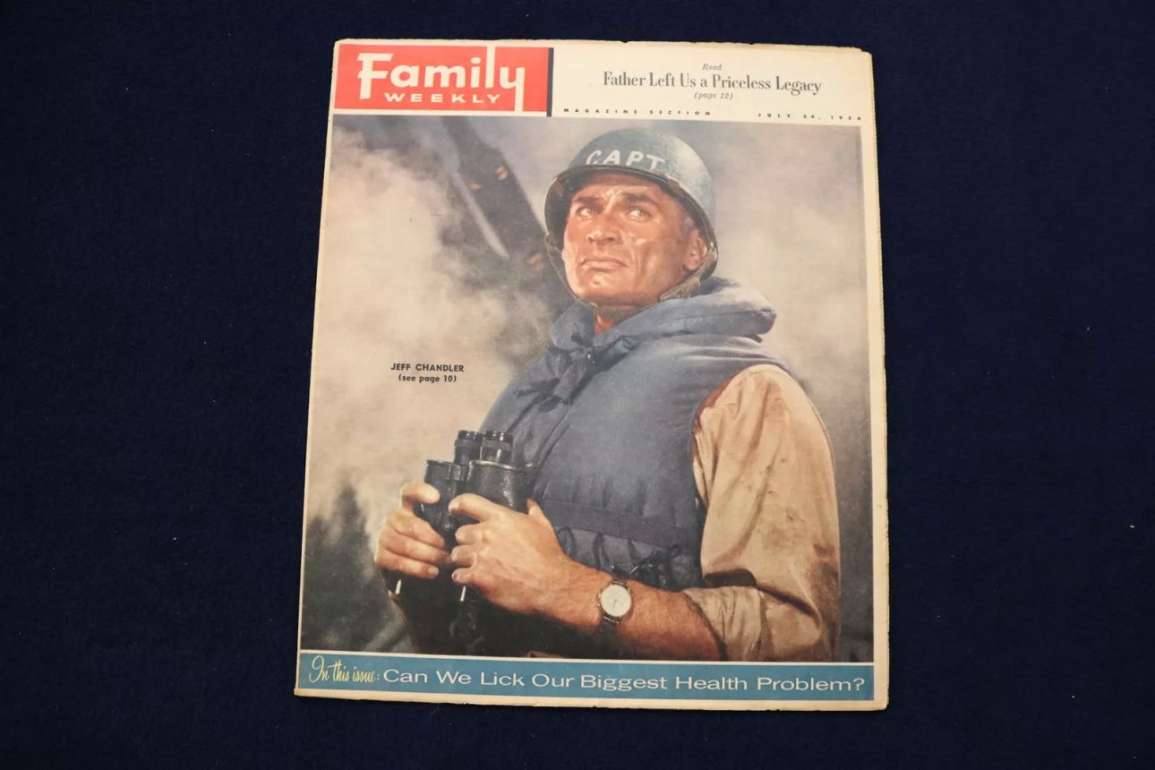 FAMILY WEEKLY magazine side cover 29 July 1956