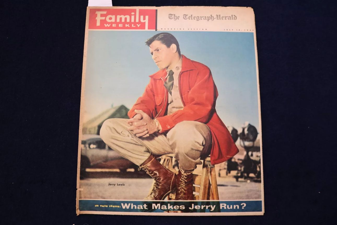 FAMILY WEEKLY magazine side cover 14 July 1957