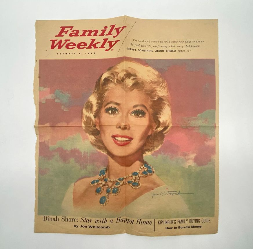 FAMILY WEEKLY magazine side cover 4 October 1959