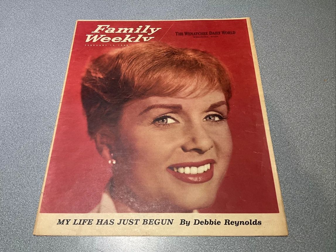 FAMILY WEEKLY magazine side cover 14 February 1960