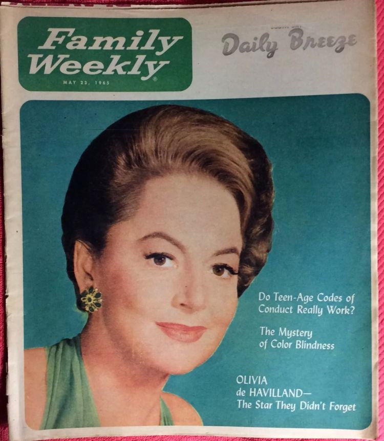 FAMILY WEEKLY magazine side cover 23 May 1965