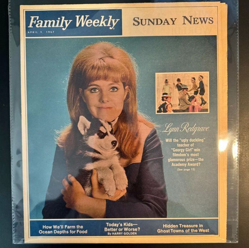 FAMILY WEEKLY magazine side cover 2 April 1967