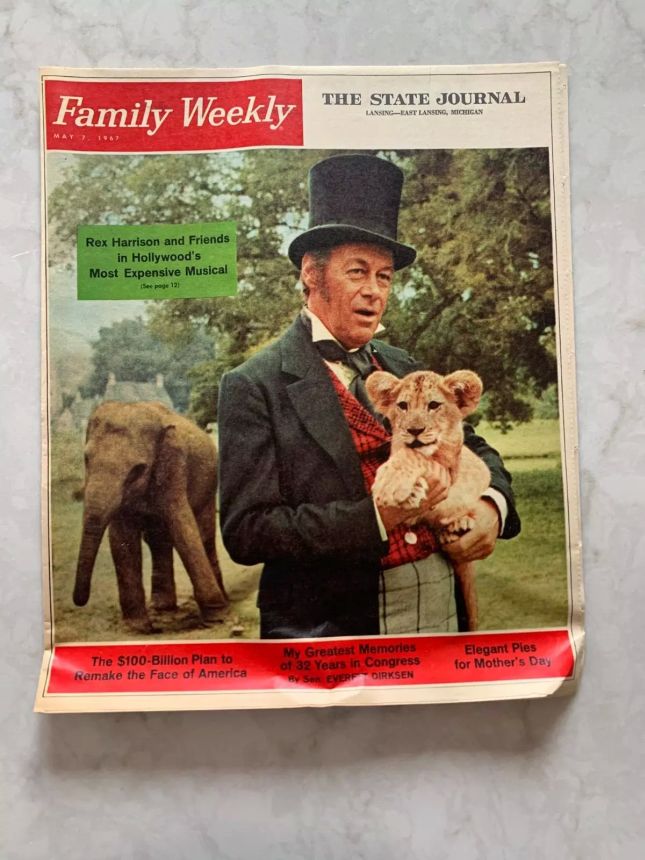 FAMILY WEEKLY magazine side cover 7 May 1967