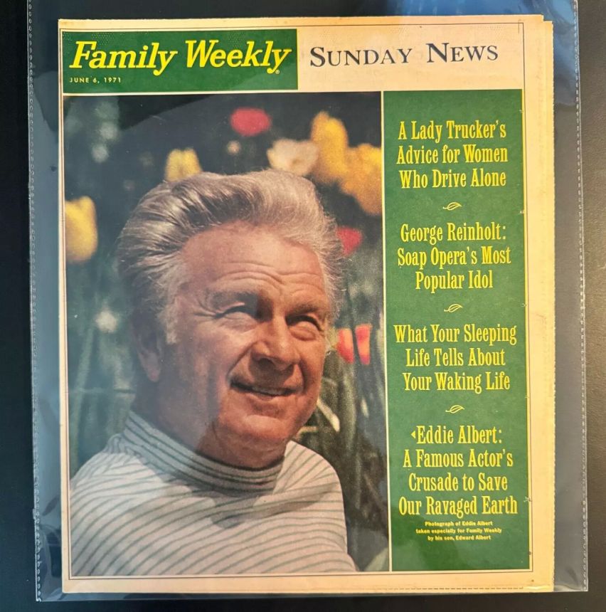 FAMILY WEEKLY magazine side cover 6 June 1971