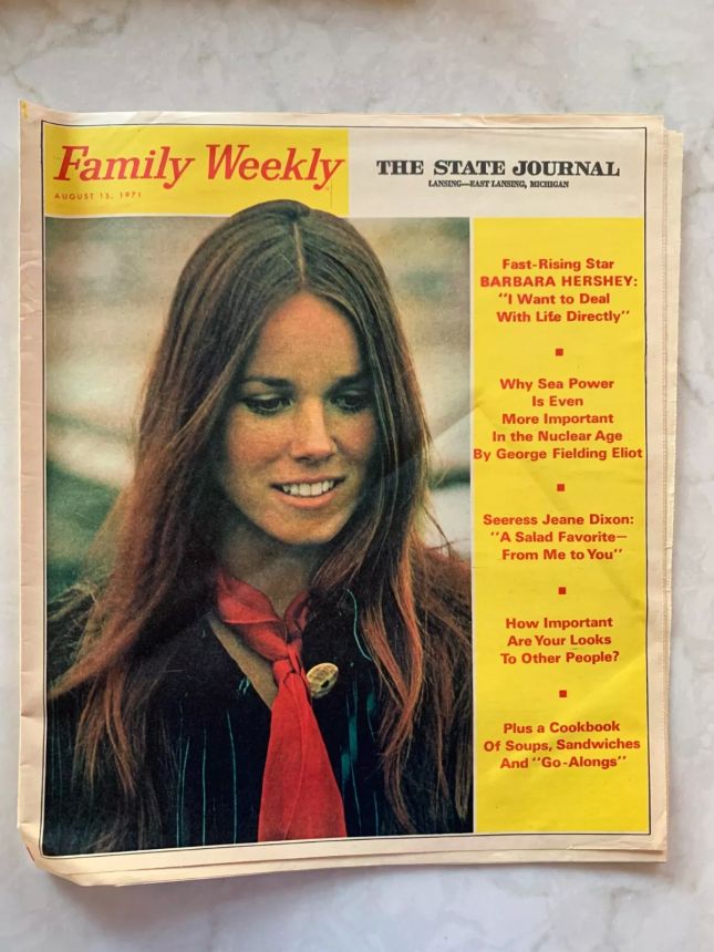FAMILY WEEKLY magazine side cover 15 August 1971