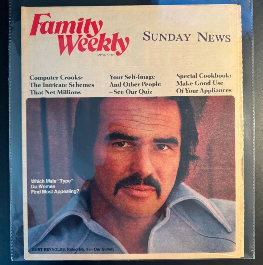 FAMILY WEEKLY magazine side cover 7 April 1974