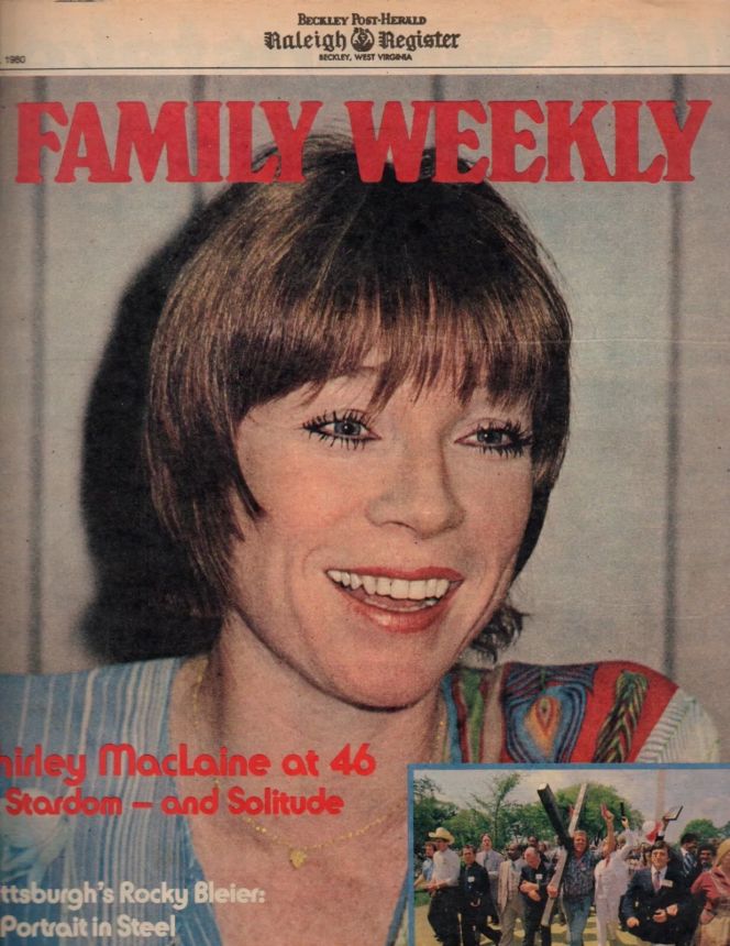 FAMILY WEEKLY magazine side cover 26 October 1980