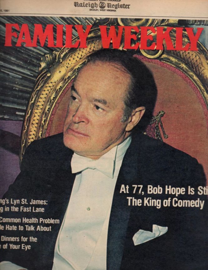 FAMILY WEEKLY magazine side cover 15 February 1981