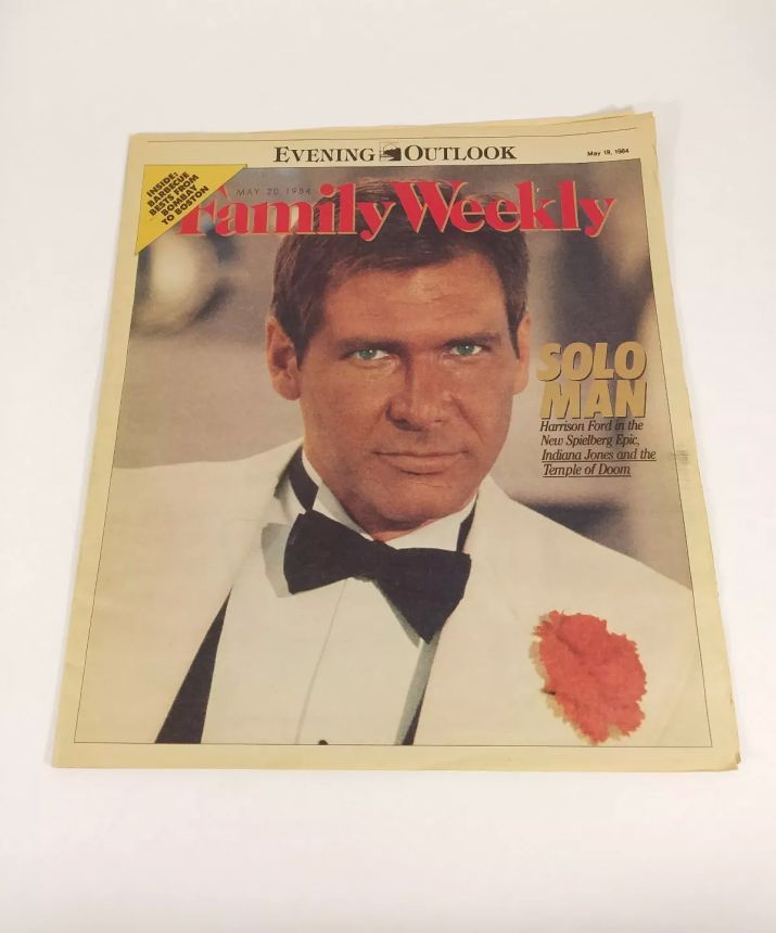 FAMILY WEEKLY magazine side cover 19 May 1984
