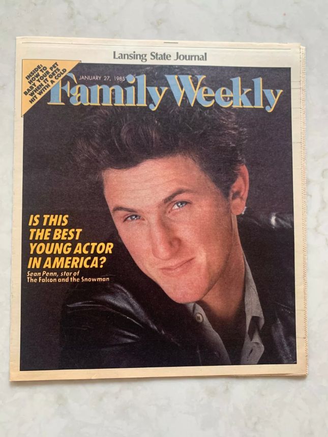 FAMILY WEEKLY magazine side cover 27 January 1985