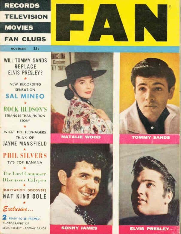 FAN magazine side cover Issue 1 November 1957